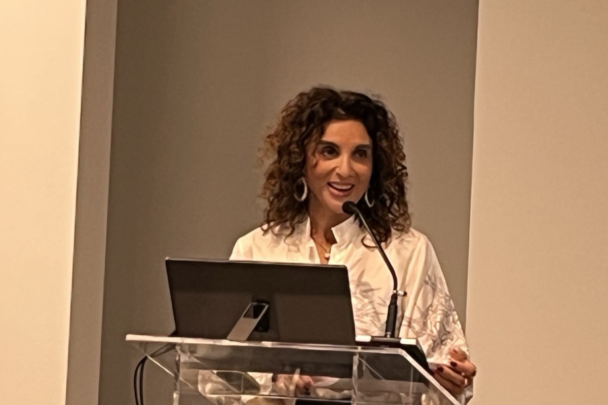 Simona Rapastella, direttore generale di FederUnacoma, durante la conferenza stampa dell'8 ottobre 2025